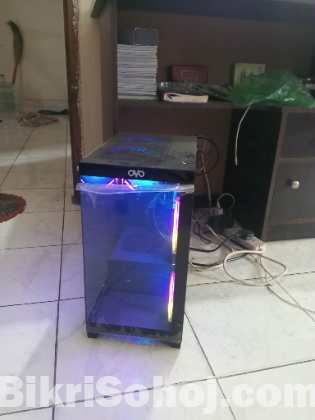 Desktop computer with table